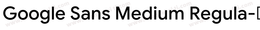 Google Sans Medium Regula字体转换